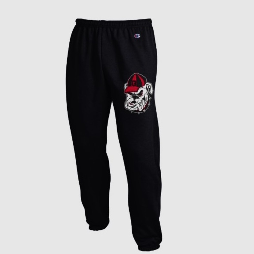 Black Georgia bulldog sweatpants